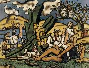 Fernard Leger Outing first menu oil painting on canvas